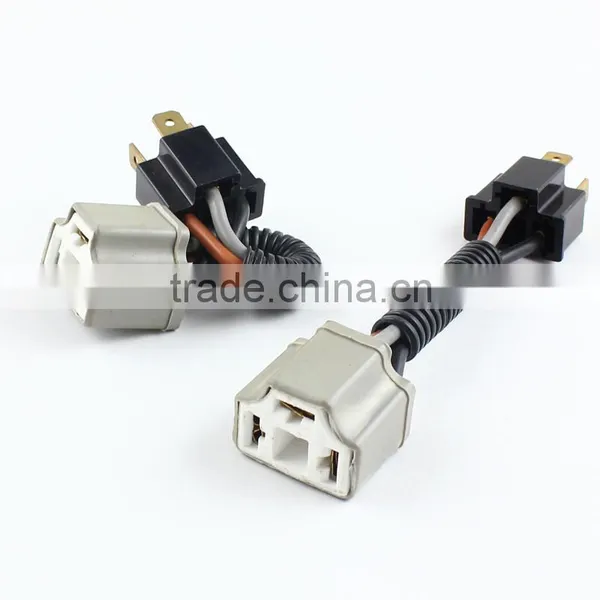 H4 9003 HB2 LED Bulb Socket H4 Ceramic Male Female LED Extension Cable Holder Plug Adaptor Socket Connector photo-4