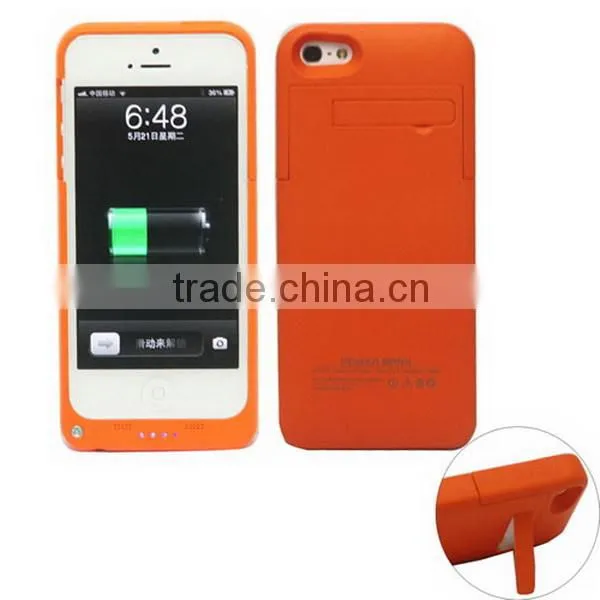 Best Quality Hot Selling for Iphone5 Leather Battery Case photo-6