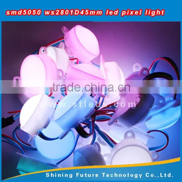 12v Ws2811 Ws2801 3led Full Color Indoor Digital Round Pixel Rgb Led Module for Party photo-5