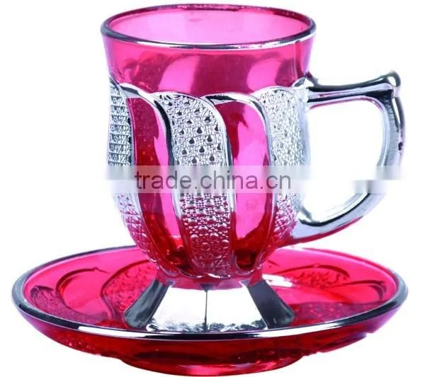 Golden Tea Cup and Saucer Set photo-5