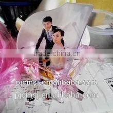 Crystal Glass Piano Music Box Wedding Decoration Christmas Gift 3d Laser Engrave photo-3