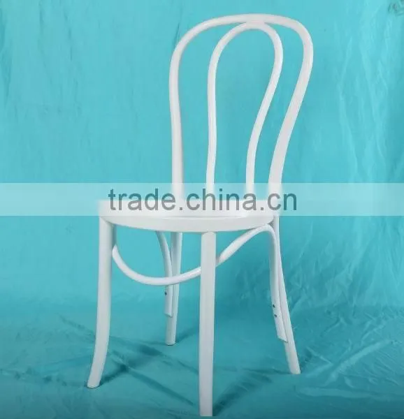 Stackable White Polycabonate Thonet Chair, PP/PC Thonet Chair for Wedding photo-4