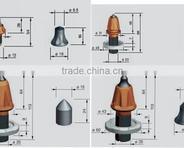 Asphalt Concrete Cemented Carbide Road Pick photo-2