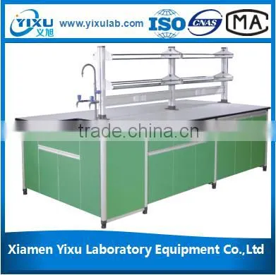 Biology Laboratory Island Bench With Reagent Shelf photo-3
