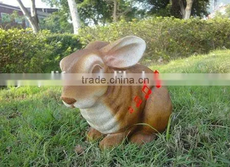 Hot Sale Garden Figures of Polyresin Sensor Rabbit Craft From Quanzhou