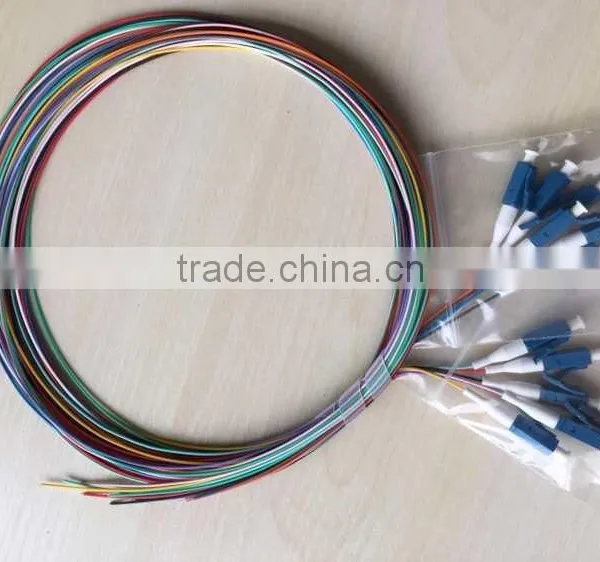 LC Single-mode 12core 1.5m High Ferrule Colorful Fiber Optic Bundle Pigtail photo-2