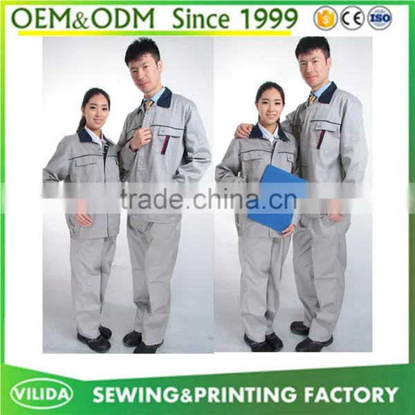 High Quality Worker Uniform Wholesale Safety Long Sleeves Labor Worker Uniform photo-2