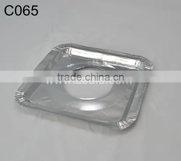 8 Inches Square Aluminum Foil Stove Mat C065
