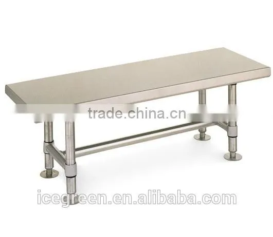 Outdoor Stainless Steel Solid Gowning Bench photo-2