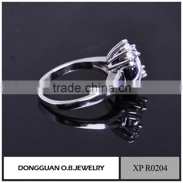 2016 the Fashionable African Jewelry Ring Pure 925 Silver Diamond Ring photo-3