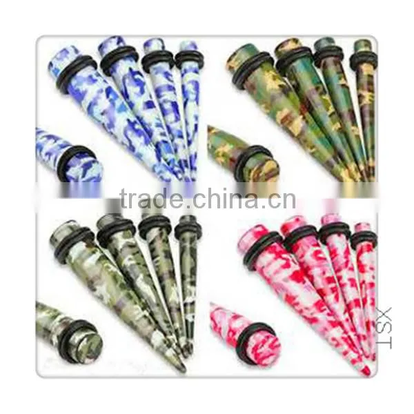 The camouflage ear taper plug stylish ear plugs