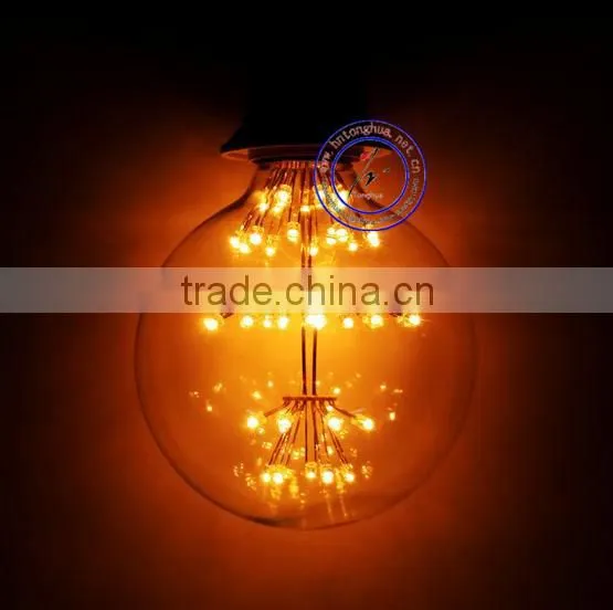 LED Edison Filament Light Bulb G80 E27 Firework Lamp Energy Saving Home Decor Lamp photo-4