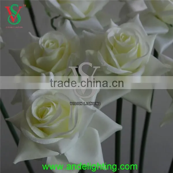 Home Decoration Decorative White Rose Artificial Flower photo-4