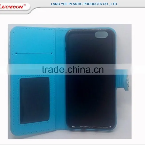Hit Color Wallet Style Resin Diamond Leather Case for Iphone 5 6 7 6s photo-5