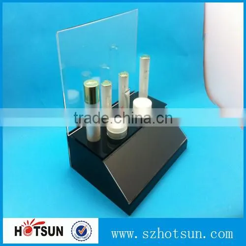 Fashionable High Clear Acrylic Holes Display Box With Black Bottom Wholesale photo-5