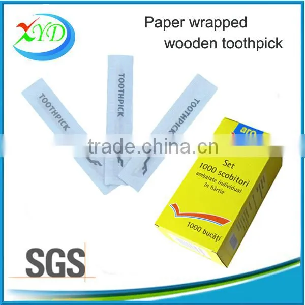2016 Hot Sales Cheapest High Quality 4 Sides Paper Wrapped Wooden Toothpick, Wooden Toothpick Factory in China photo-5