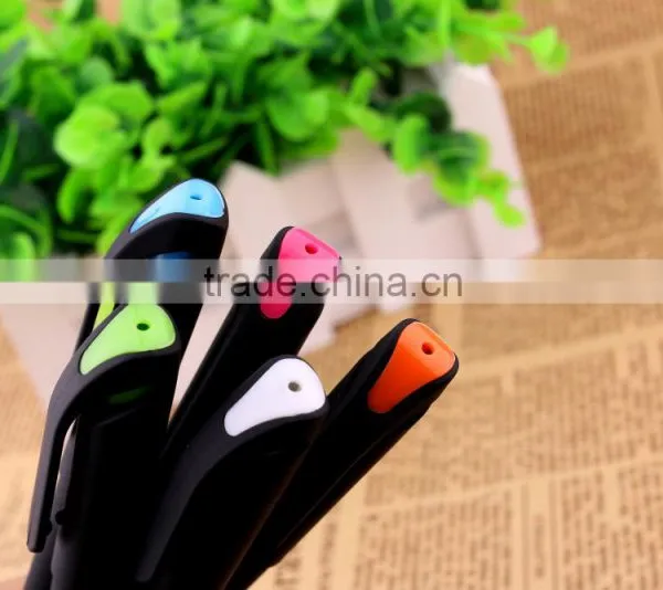 Factory Price Solid Color Promotional Plastic Logo Gel Ink Pen With Cap photo-5