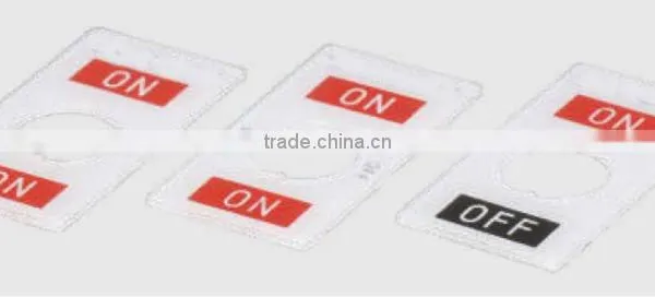 RoHs PC Type Toggle Switch Name Plate