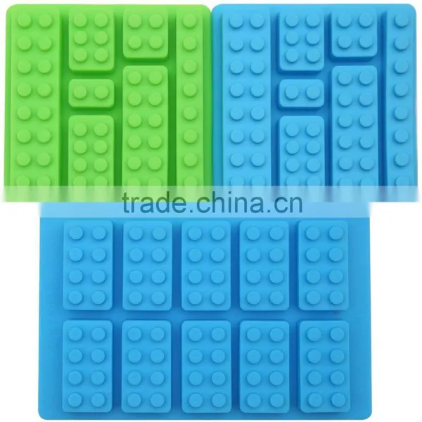 Building Blocks and Robots 8pc Candy Molds For Le go Lovers, Chocolate Molds, Ice Cube Molds, Silicone Baking Molds photo-2