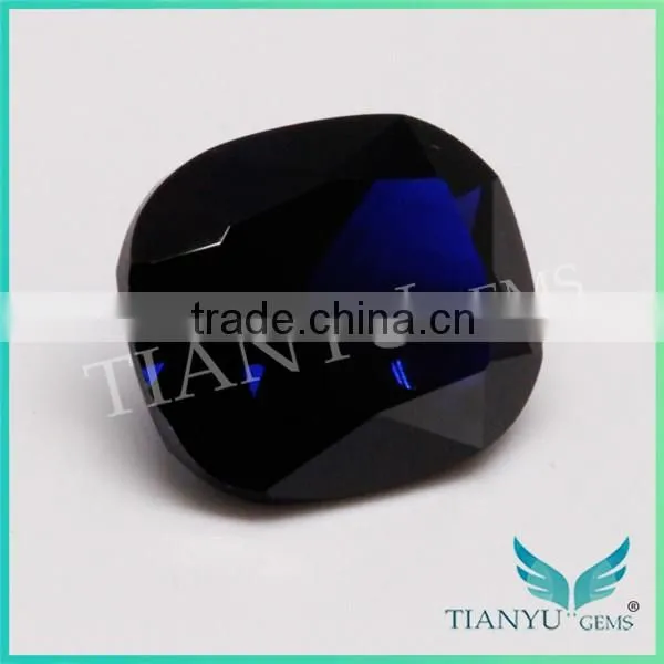 114# Dark Aquamarine Synthetic Spinel Gemstone Market Prices in ru photo-2