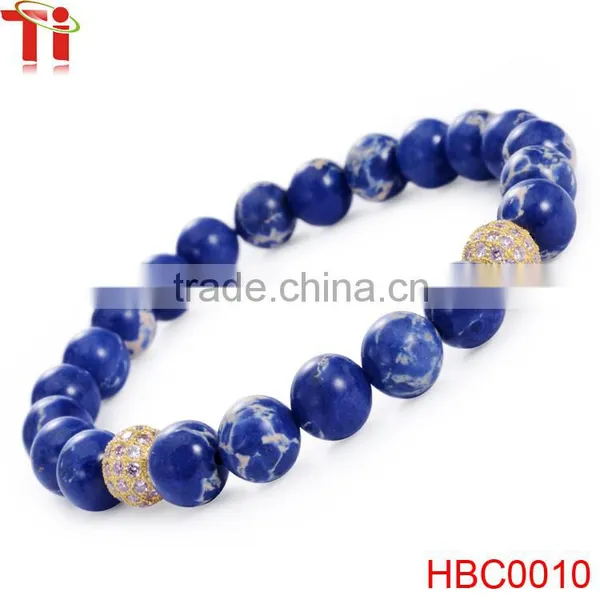 Latest Fashion Bangles Lapis Lazuli Bead Bracelet photo-2