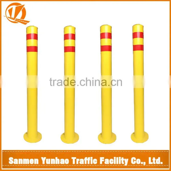 New Inventions 90 cm Yellow Coating Street, Road, Parking,safety Metal Barrier Bollard