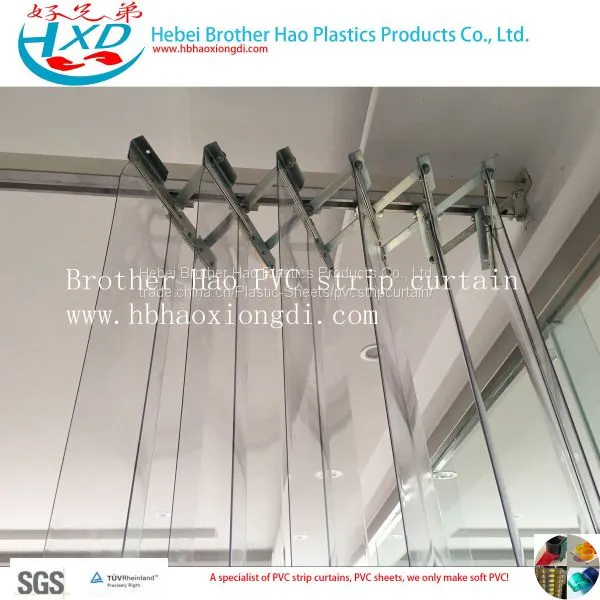 Standard Smooth Transparent 2mm Thickness Vinyl Plastic PVC Strip Curtain Door Rolls photo-5