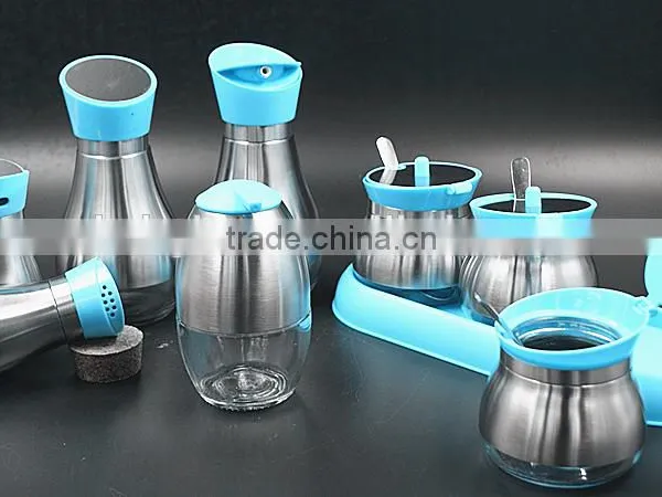 Colorful Glass Spice Jar Set photo-3