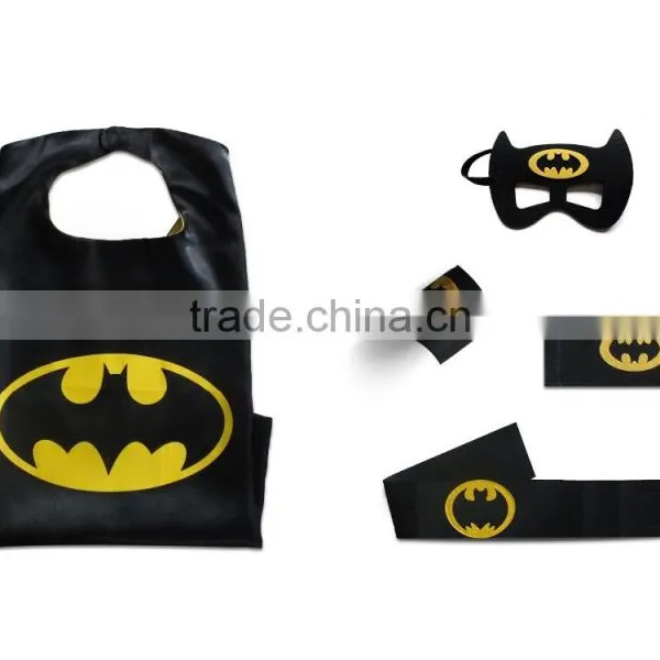 Amazon Hot Selling Superhero or Princess CAPE & MASK SET Kids Childrens Halloween Costume photo-3