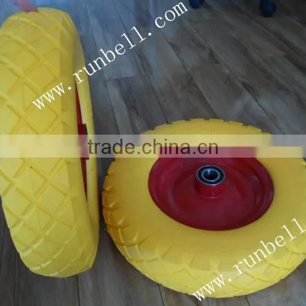 10" PU Foam Beach Trolley Wheels Made in China photo-2