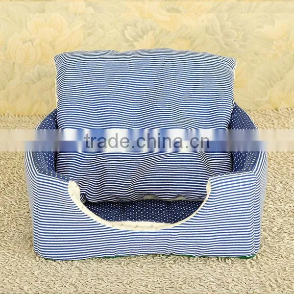 Double-use Soft Cozy Dog Bed Fabric Dog House photo-3