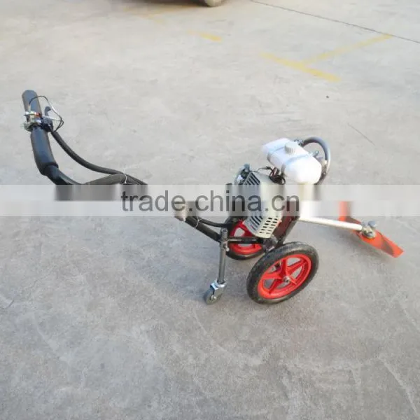 2 Stroke Hand Push Wheeled Brush Cutter/ Wheeled Grass Trimmer photo-3