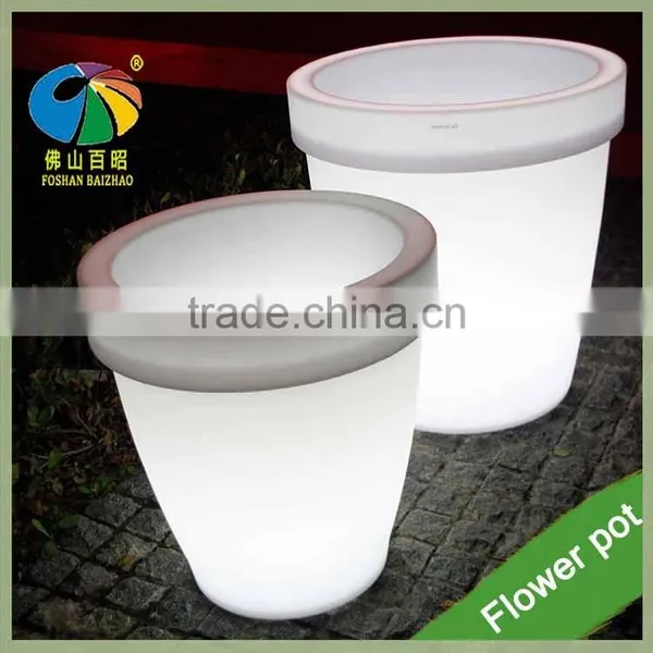 Aibaba Com New Large Tree Pots Large Indoor Sculptures Sphere Lights Led Flower Pot for Garden Decor photo-5