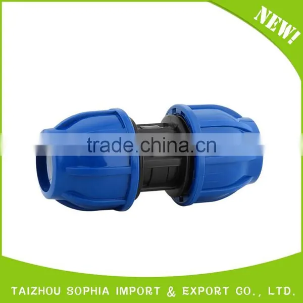 Water Irrigation Fittings PP Compression Quick Female Female Coupling photo-3