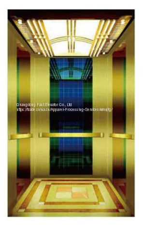 Mirror Decorate luxury passenger lift elevator