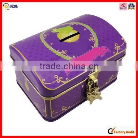 Convenient Carrying Handle Rectangle Lunch Box Tin Can photo-5