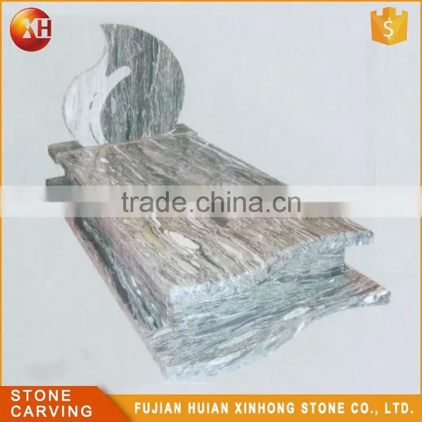 High Quality Granite Carve Rose Headstone photo-2