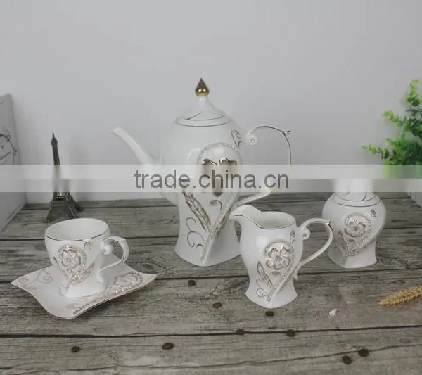 Eco-feature Stockage Golden Classical Porcelain Tea & Coffee Set photo-2