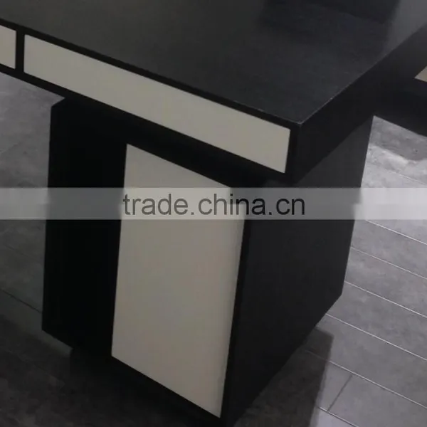 Modern Wood I Shaped Executive Office Desk With Drawer photo-2