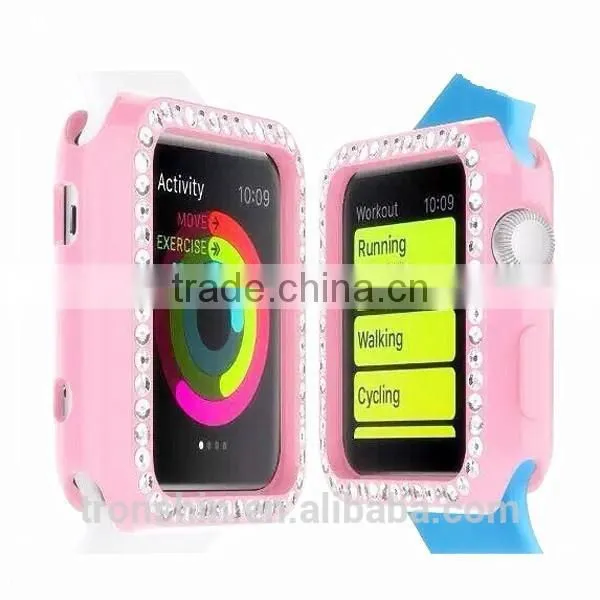 Wholesale Eco-friendly Custom Made TPU Crystal Rhinestone Protective Cases for Watches photo-6