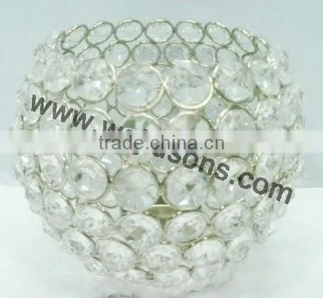 2015 New Products Crystal Glass Candle Holder Decoration for Home photo-3