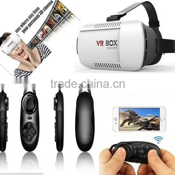 Cheap Vr Box V2 3 D Vr Glasses Mobiles 3 D Glasses Print Logo Oem With Bluetooth Gamepad Virtual Reality photo-6