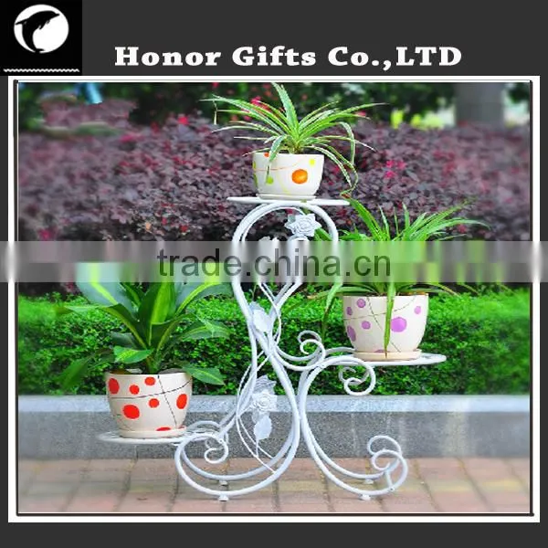 Decorative Cast Iron Plant Stands Metal Flower Shelf photo-2