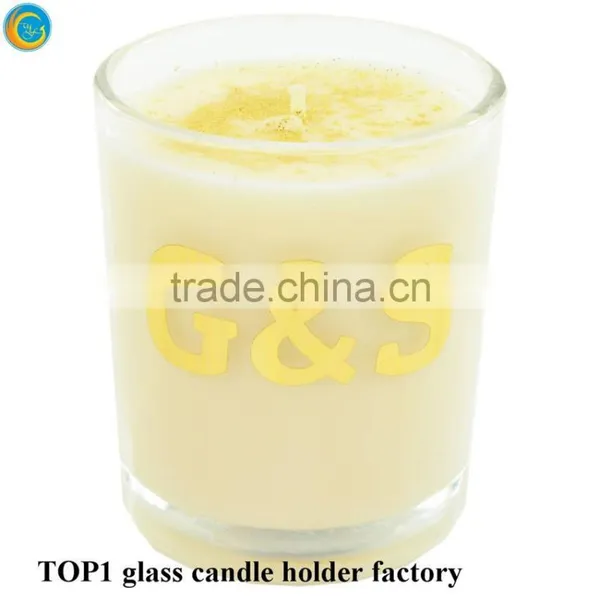 Scented Frosted Glass Jar Handmade Soy Candle photo-4