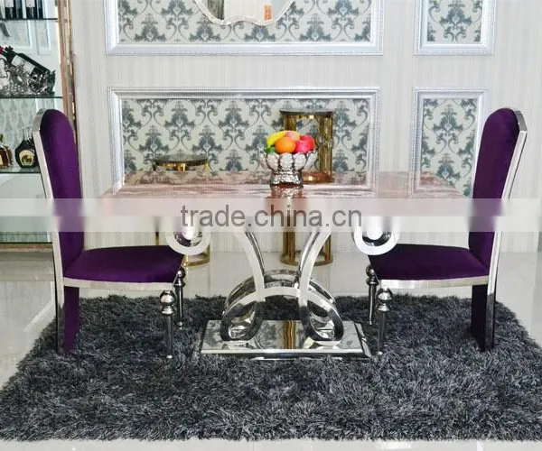 A8083 Cultured Marble 8 Seater Marble Dining Table Sets