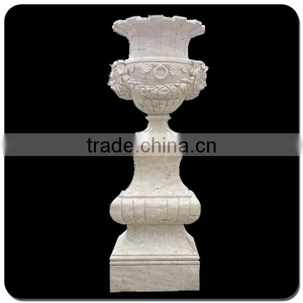 China Cheap Price Large Granite Flowerpot Outdoor Garden photo-2