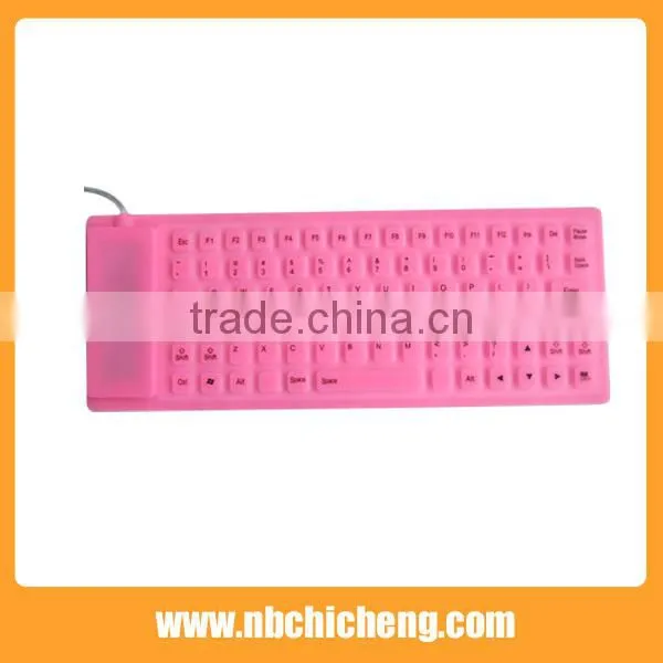 Silicon Waterproof Flexible Keyboard USB Soft Foldable Keyboard Roll Up Keyboard