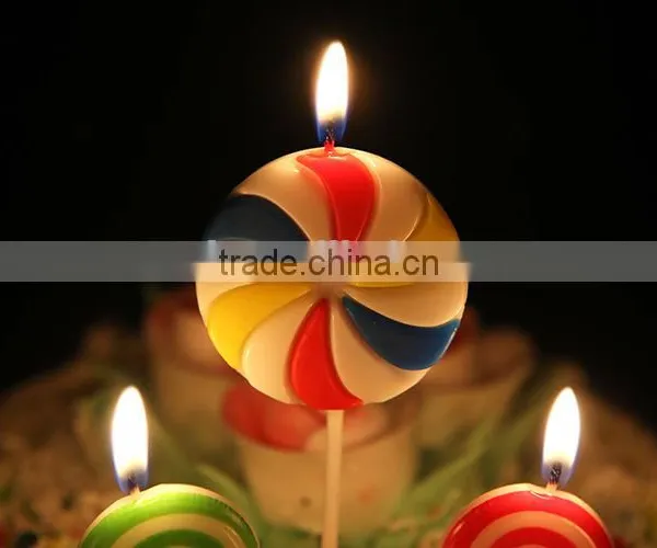 Colourful Lollipop Happy Birthday Candle for Children photo-3