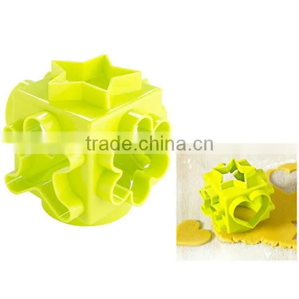 CC-7092 Custom 3D Square 6 Different Shaped Cube Cookie Cutter photo-2