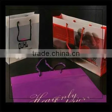 Plastic Rope Carrier Bag With Printing photo-2